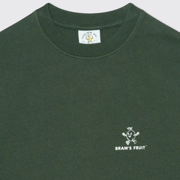 Bram's Fruit Outline Lemon T-shirt Groen