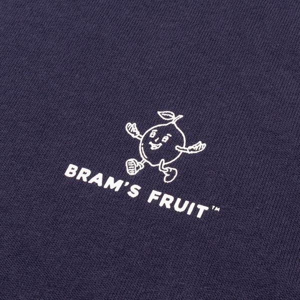 Bram's Fruit Outline Lemon T-shirt Navy