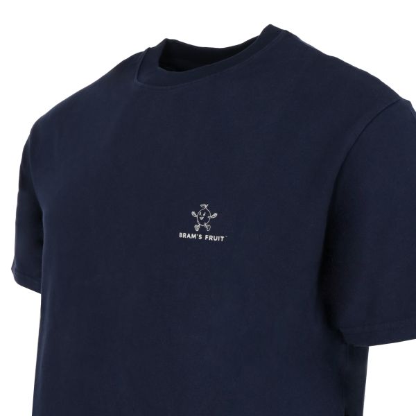 Bram’s Fruit Outline Lemon T-shirt Navy