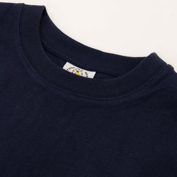 Bram's Fruit Outline Lemon T-shirt Navy