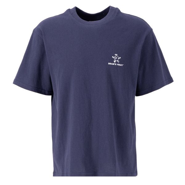 Bram's Fruit Outline Lemon T-shirt Navy