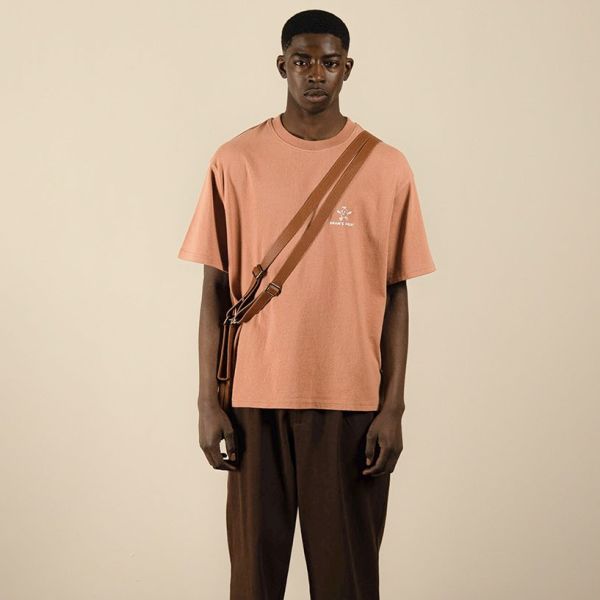 Bram's Fruit Outline Lemon T-shirt Oranje