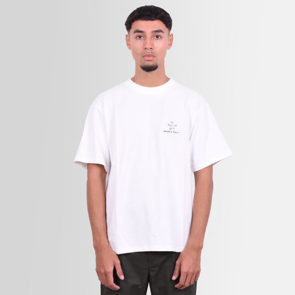 Bram’s Fruit Outline Lemon T-shirt Wit