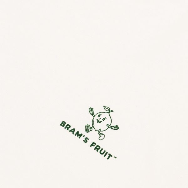 Bram's Fruit Outline Lemon T-shirt Wit