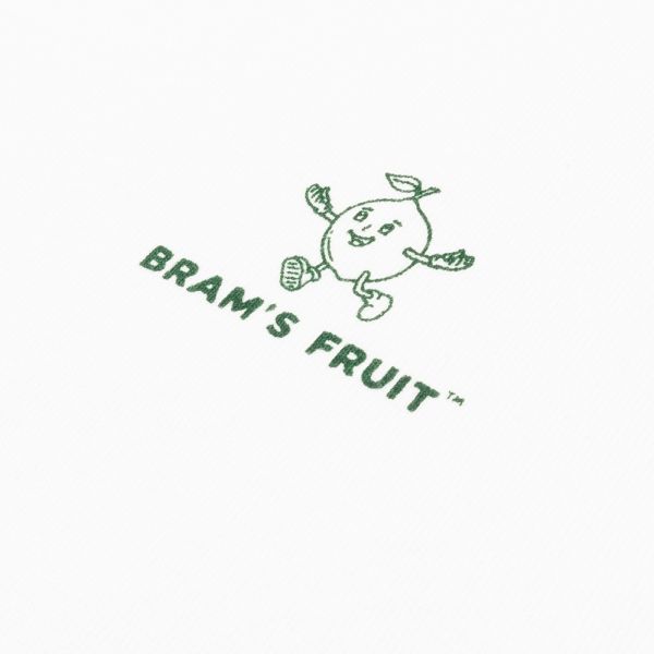 Bram's Fruit Outline Lemon T-shirt Wit