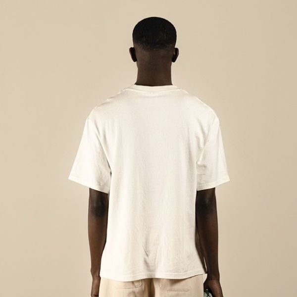 Bram's Fruit Outline Lemon T-shirt Wit