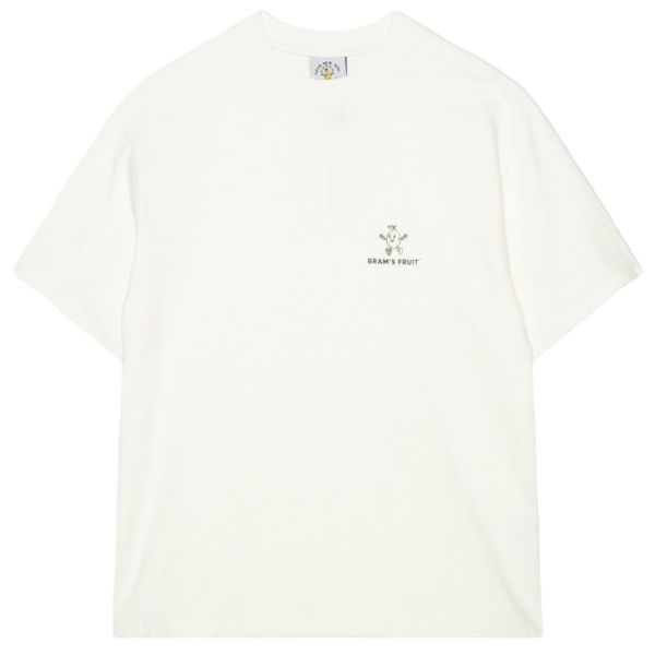 Bram's Fruit Outline Lemon T-shirt Wit