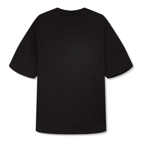 Bram's Fruit Outline Lemon T-shirt Zwart