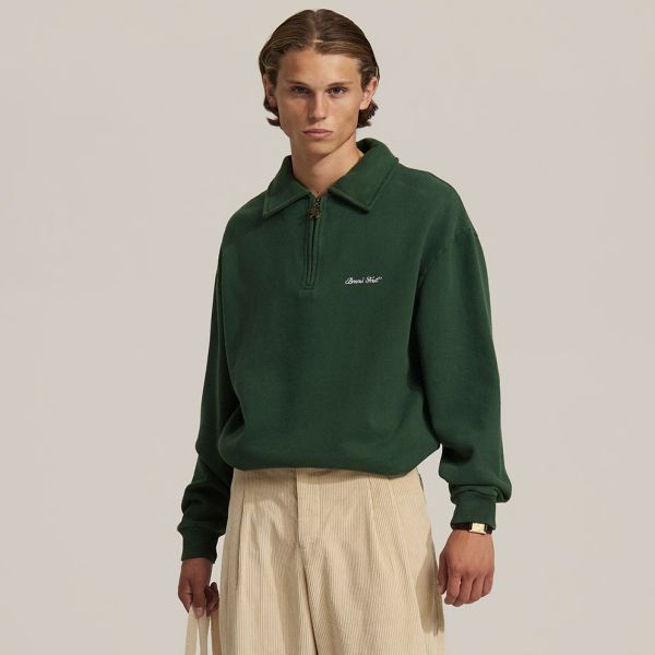 Bram's Fruit Polo Sweater Donker Groen