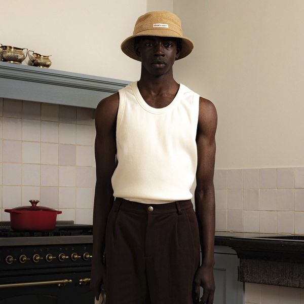 Bram's Fruit Rib Tank Top Off White