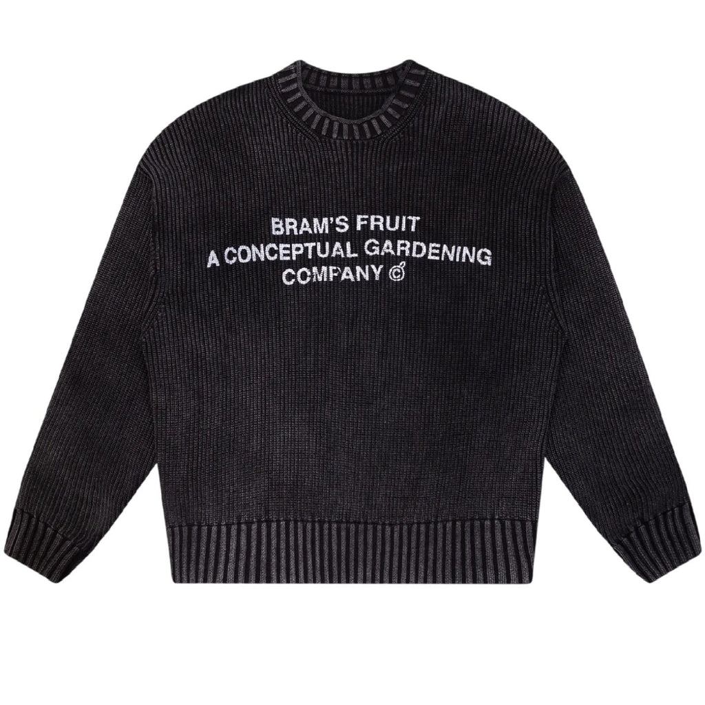 Bram’s Fruit Stamp Knit Sweater Antraciet