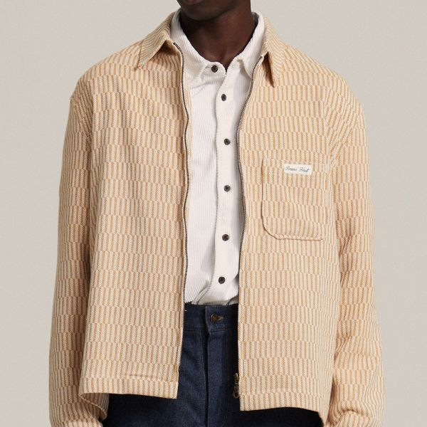 Bram's Fruit Teacloth Overshirt Beige