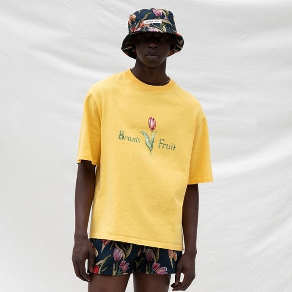 Bram's Fruit Tulip Aquarel T-shirt Geel