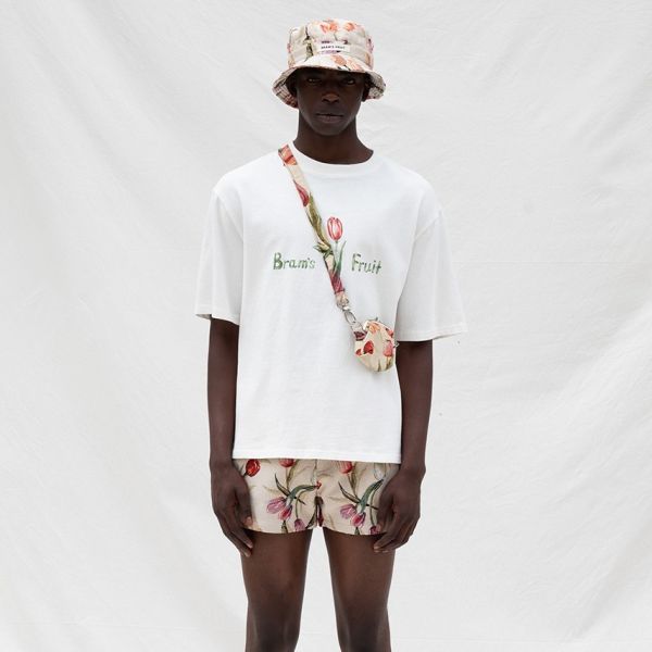 Bram's Fruit Tulip Aquarel T-shirt Wit