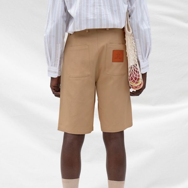 Bram's Fruit Twill Korte Broek Bruin