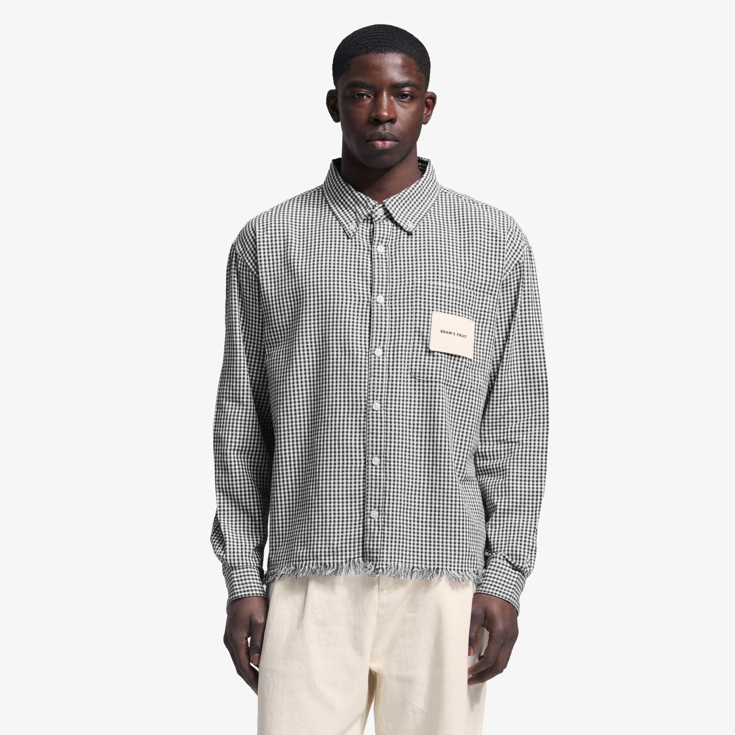 Bram’s Fruit Distressed Farmer's Overhemd Zwart