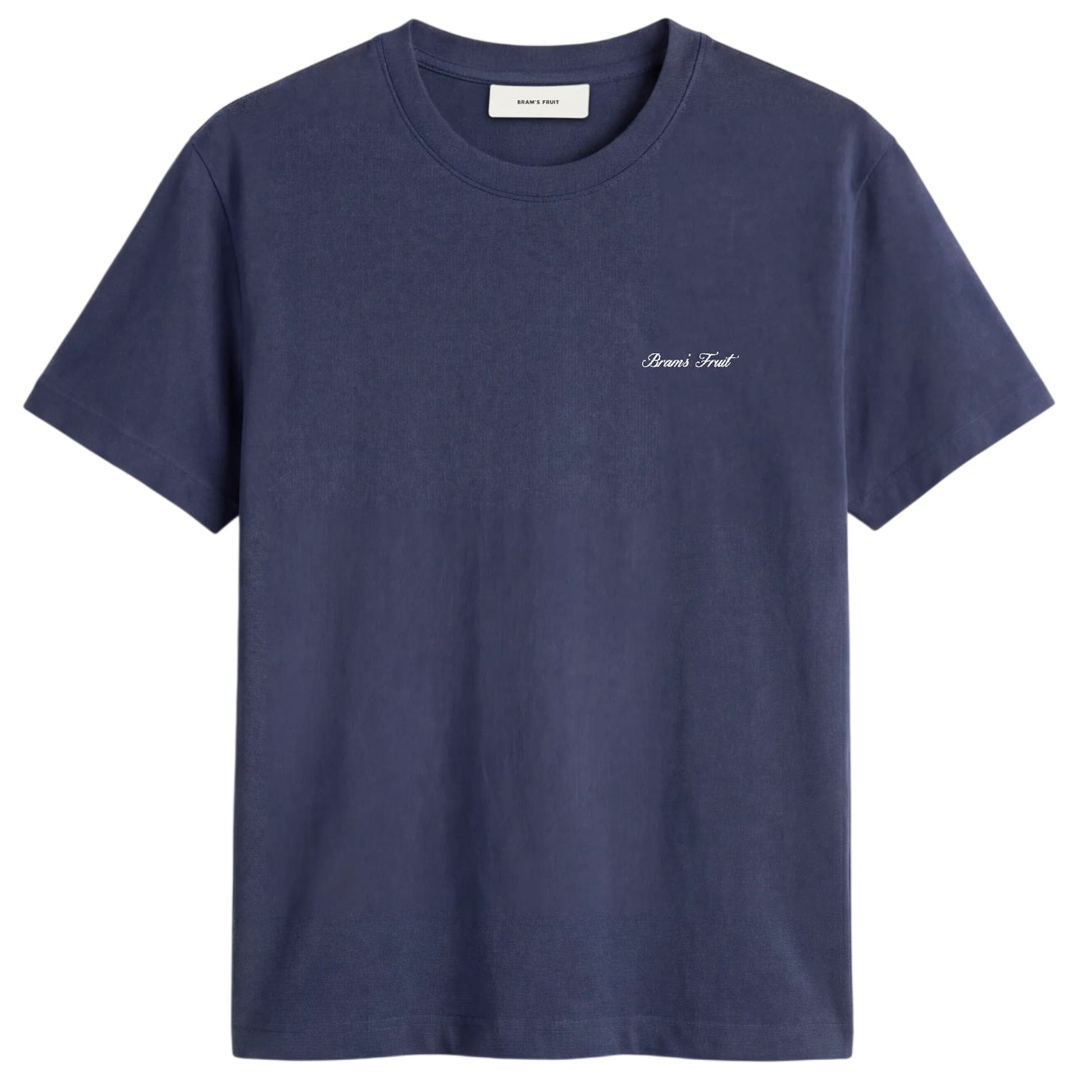 Bram’s Fruit Fitted Script Logo T-shirt Donker Blauw