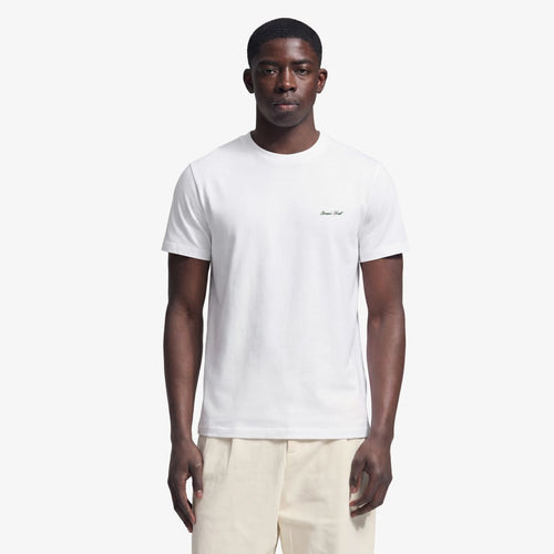 Bram’s Fruit Fitted Script Logo T-shirt Wit
