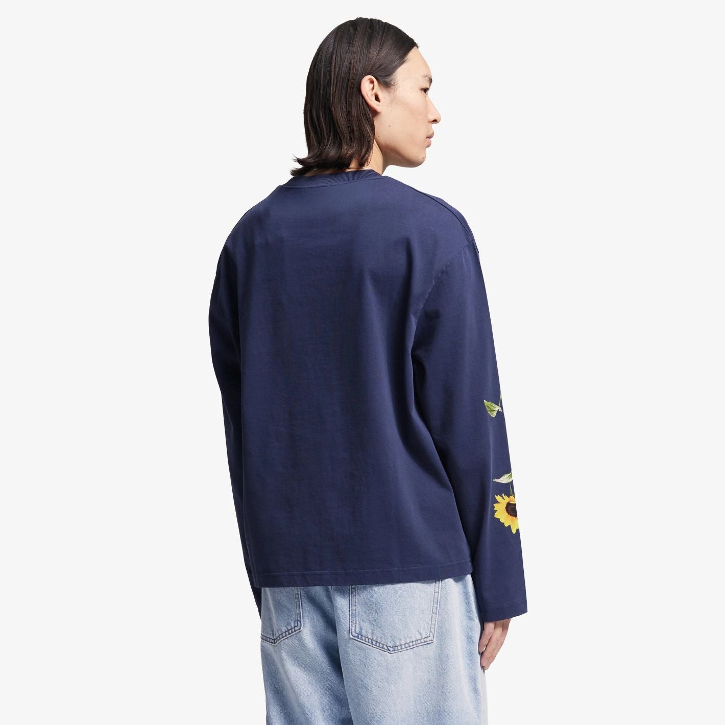 Bram’s Fruit Sunflower Longsleeve T-shirt Donker Blauw