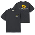 Bram’s Fruit Sunflower T-shirt Zwart