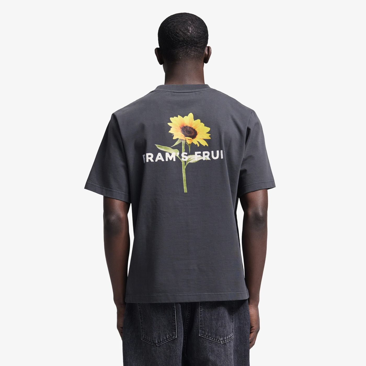 Bram’s Fruit Sunflower T-shirt Zwart