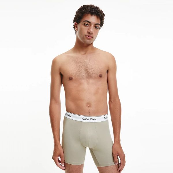 Calvin Klein Boxer Brief 3-Pack Groen/Beige/Zwart