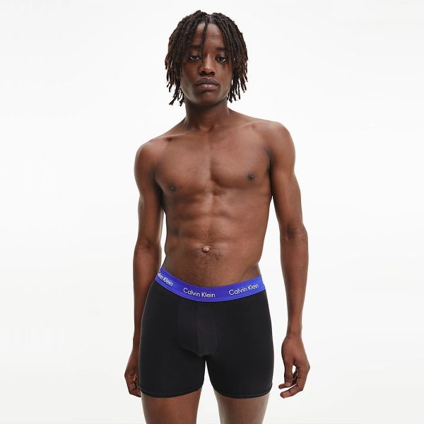Calvin Klein Boxer Brief 3-Pack Navy/Beige/Blauw