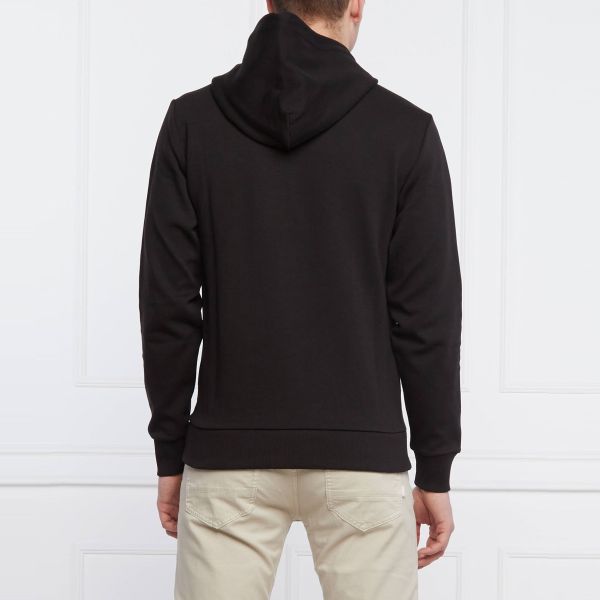 Calvin Klein Interlock Micro Logo Hoodie Zwart