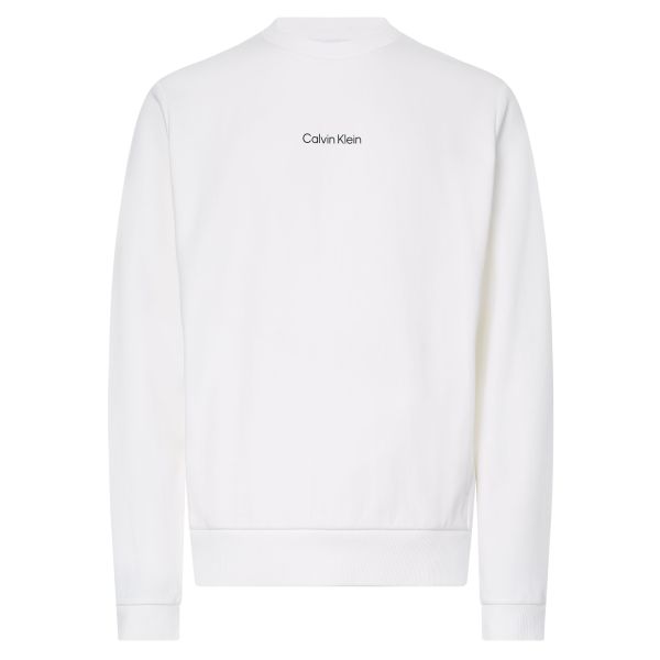 Calvin Klein Interlock Micro Logo Sweater Wit