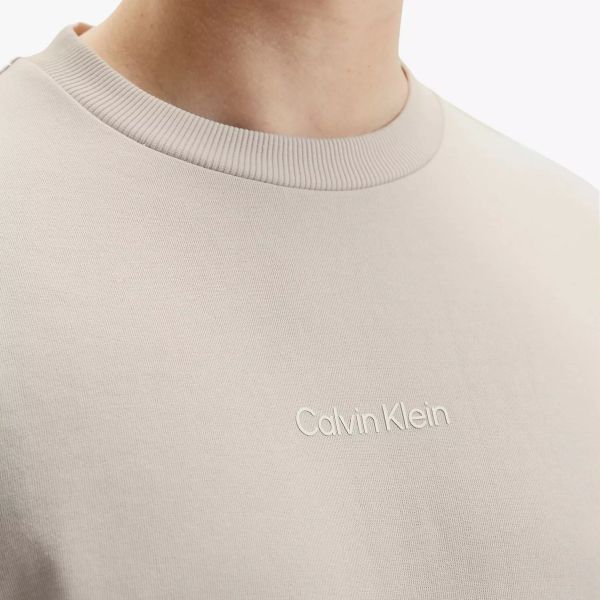 Calvin Klein Interlock Micro Logo Sweater Zand