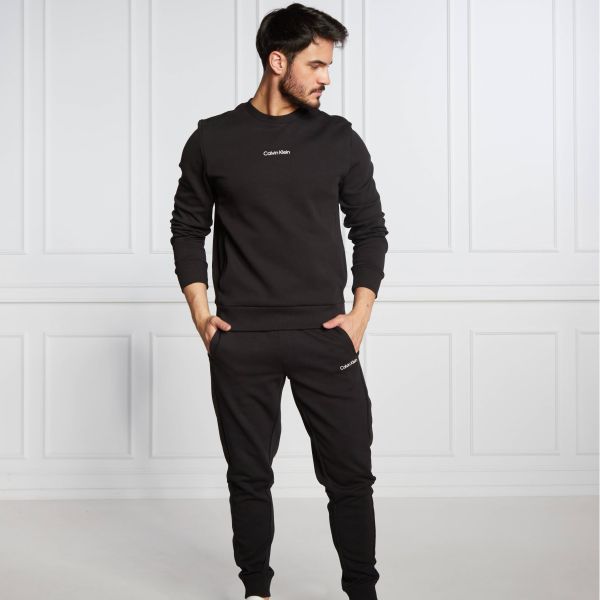 Calvin Klein Interlock Micro Logo Sweater Zwart
