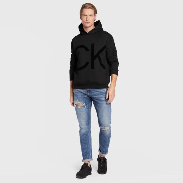 Calvin Klein Logo Hoodie Zwart