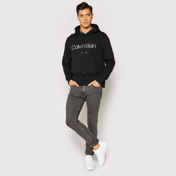 Calvin Klein Logo Hoodie Zwart