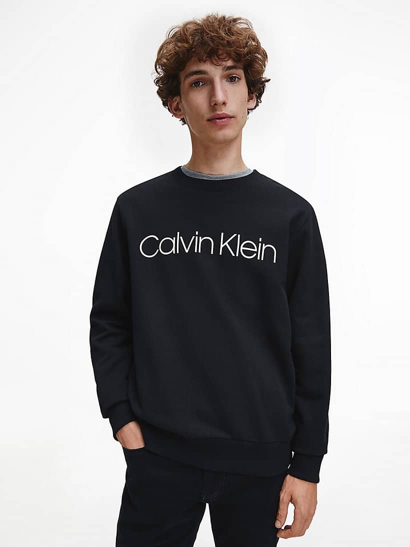 calvin klein logo sweater zwart 2 K10K104059