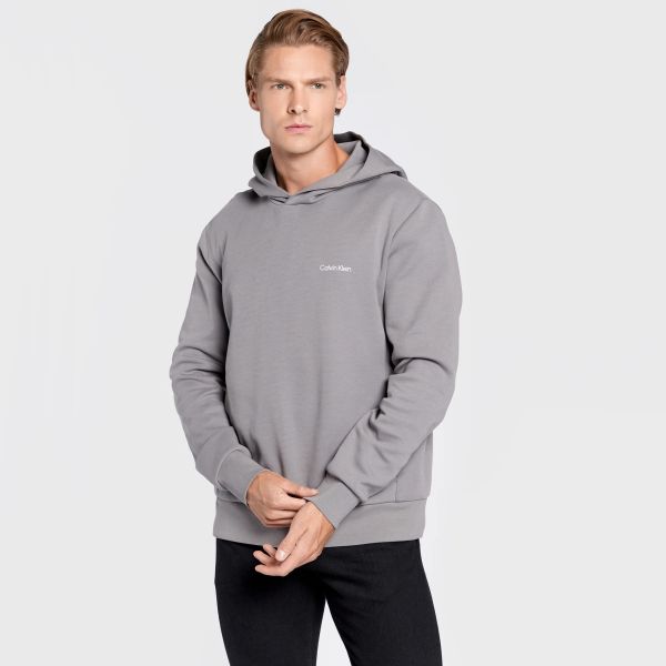 Calvin Klein Micro Logo Hoodie Grijs