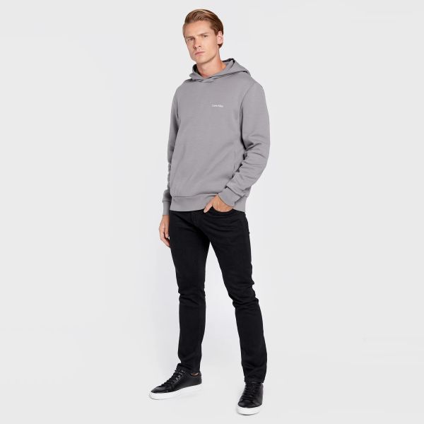 Calvin Klein Micro Logo Hoodie Grijs