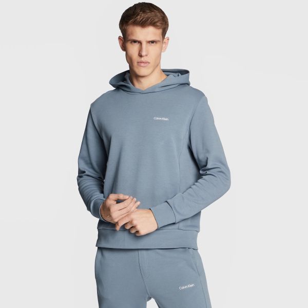 Calvin Klein Micro Logo Hoodie Grijs/Blauw