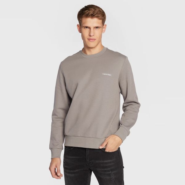 Calvin Klein Micro Logo Sweater Grijs