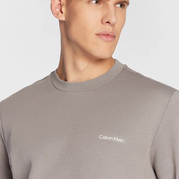 Calvin Klein Micro Logo Sweater Grijs