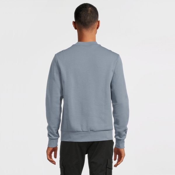 Calvin Klein Micro Logo Sweater Grijs/Blauw