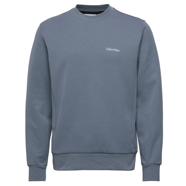 Calvin Klein Micro Logo Sweater Grijs/Blauw