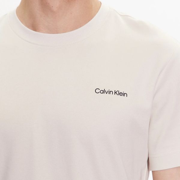 Calvin Klein Micro Logo T-shirt Beige