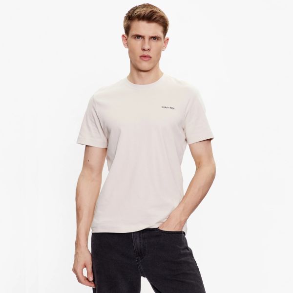 Calvin Klein Micro Logo T-shirt Beige
