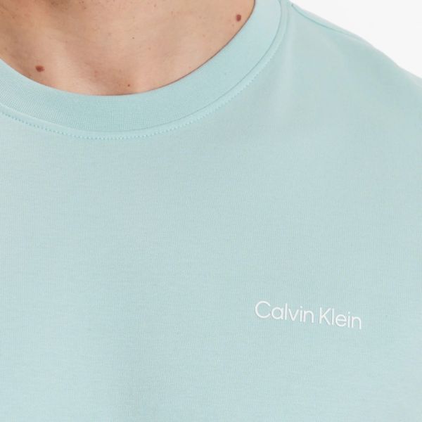 Calvin Klein Micro Logo T-shirt Licht Blauw