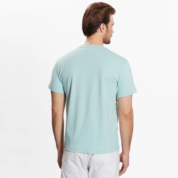 Calvin Klein Micro Logo T-shirt Licht Blauw