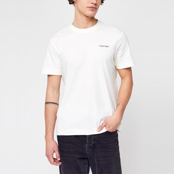 Calvin Klein Micro Logo T-shirt Off White