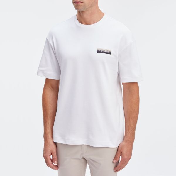 Calvin Klein Ombre Back Print T-shirt Wit