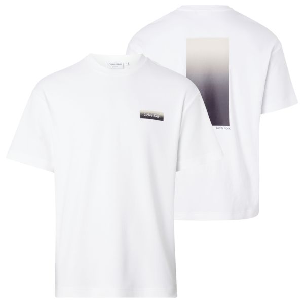 Calvin Klein Ombre Back Print T-shirt Wit
