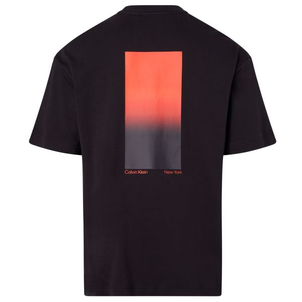 Calvin Klein Ombre Back Print T-shirt Zwart