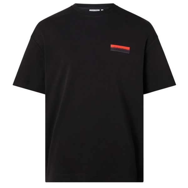 Calvin Klein Ombre Back Print T-shirt Zwart